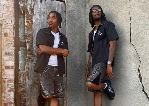 SAVE SOULS SAVE EM RHINESTONE JORTS