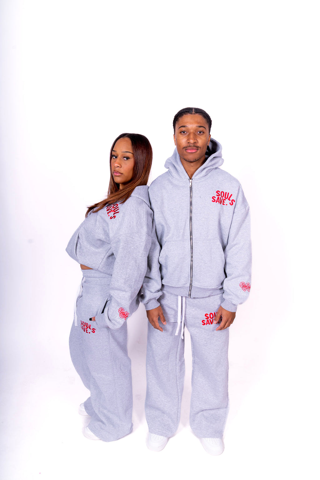 SAVESOULS GREY SWEATSUIT