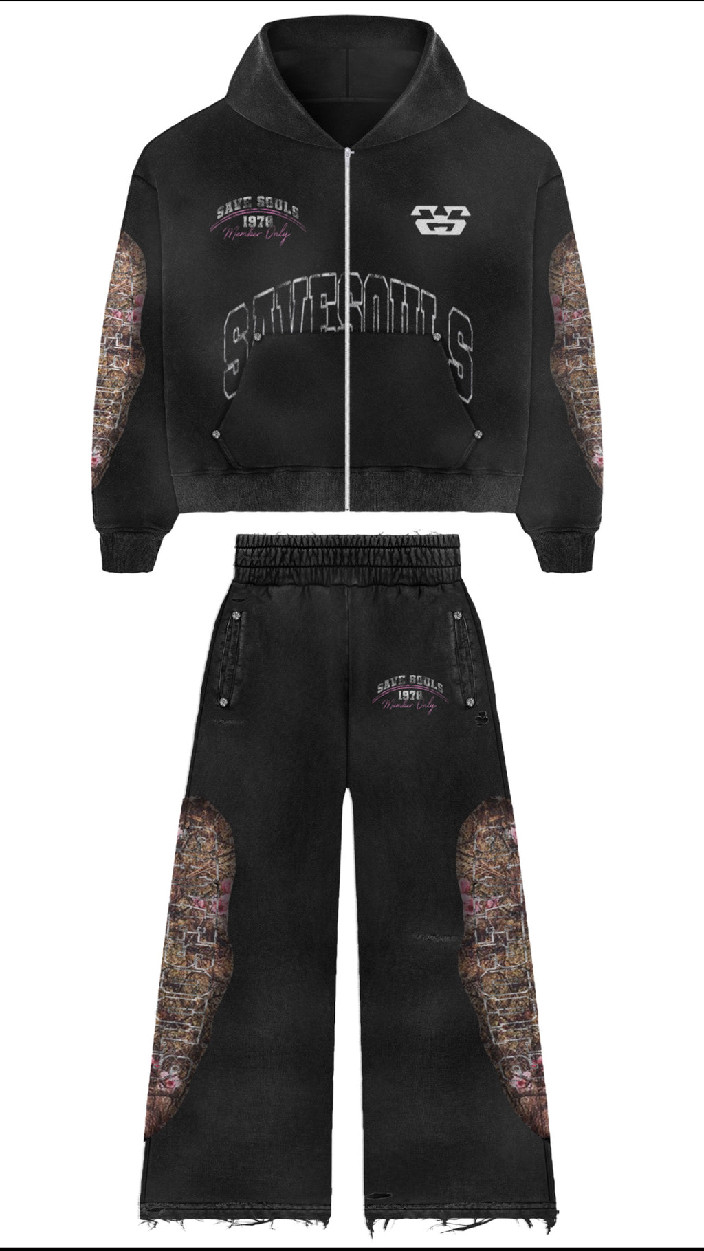 SAVESOULS CHARCOAL SUIT