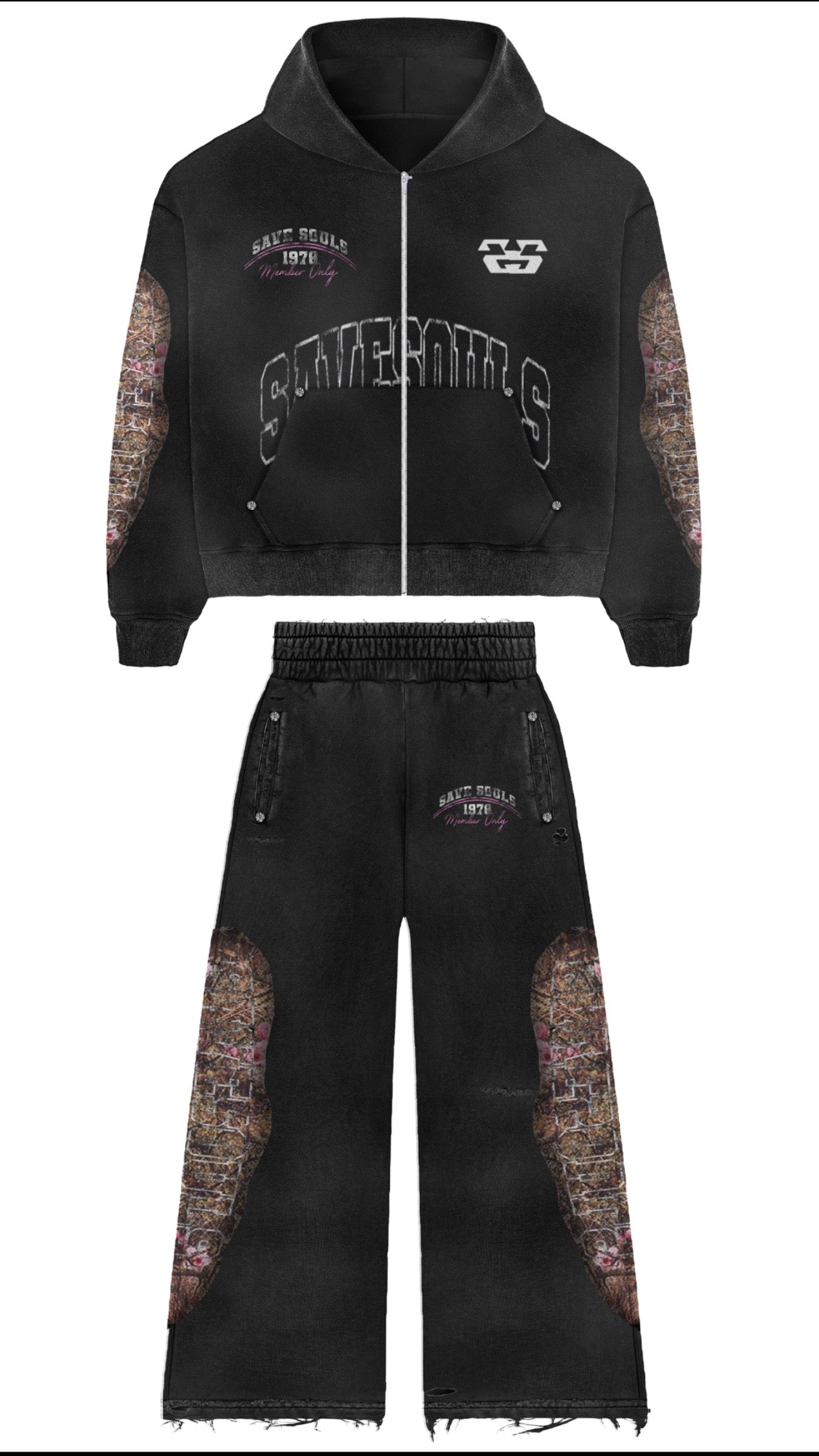 SAVESOULS CHARCOAL SUIT